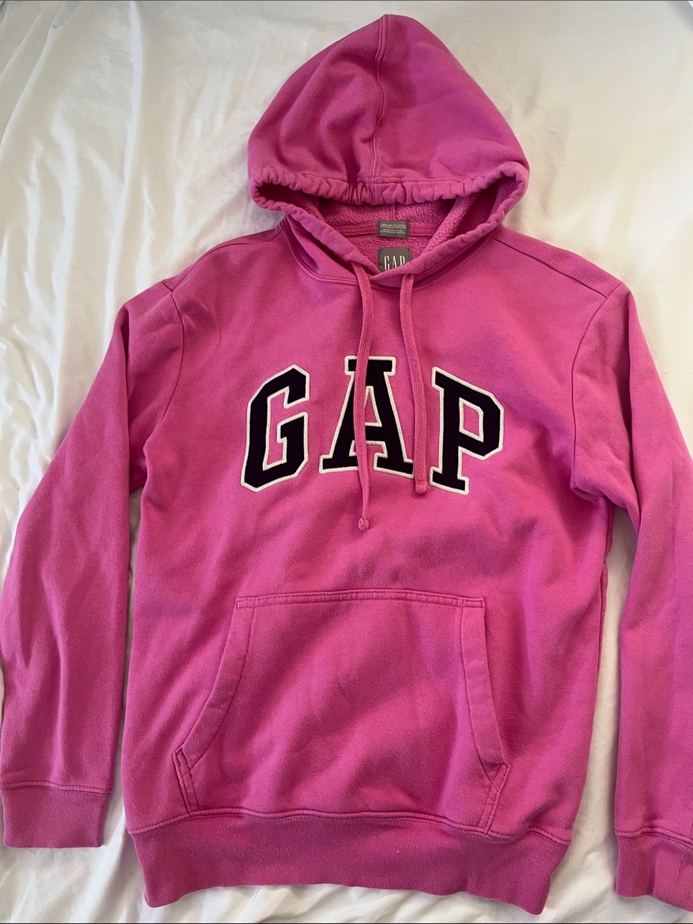 GAP Hot Pink Hoodie with Varsity Logo